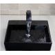 24 Black Granite Stone Tile Bathroom Vessel Sink With Polished Surface