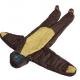Brown Yellow Lightweight 0 Degree Down Wearable Sleeping Bag Suit