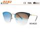 Unisex fashion sunglasses with mirror lens ,made of metal frame, suitable for men and women