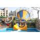 Comercial Indoor Water Play Small Slide / Water Park Ride 100m3/Hr Small Tornado Water Slide