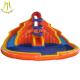 Hansel popular outdoor commercial bouncy castles water slide with pool fr wholesale