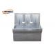 Three Person Medical Grade Stainless Steel Sinks Ergonomics Leakage Protection