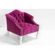 Nice color single wedding sofa event rental sofa fueniture armrest with nails wooden wedding sofa