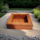 Corten Steel/Weathering Steel Fire Pits Round/Square Wood Burning Fire Pit