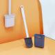 OEM ODM Silicone Bristle Toilet Brush And Holder Set Home Bathroom Accessories