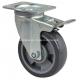 Ball Bearing Plate Brake PU Caster 6425-76 Edl Medium 5 with Maximum Load of 200kg