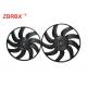 Black Plastic Shell Radiator Fan Assembly For Engine Heat Dissipation high power factor