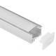 Double-Anodized Aluminum Led Strip Extrusions 21x12.5mm RoHS