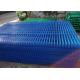 50x100mm Square Post Steel Wire Mesh Fence Welded Blue Powder Spraying
