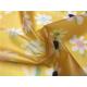 Little Girls Coats TPU Leather Yellow Color With White Flowers Eco - Friendly