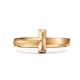 3.89g weight 18K Solid Gold Jewellery ring 2.5mm Width for Engagement Wedding