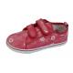 Boys canvas shoes low cut of PVC injection sole,velcro style