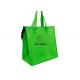 Non Woven Insulated Cooler Bags Green Color Customized LOGO For Picnic