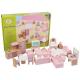 Classical 10.5cm Natural Mini Wooden Doll House Toys Furniture