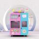 700W Pink Fairy Floss Vending Machine With 4 Sugar Boxes Mechanical Arm