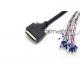 Angle Entry PVC 28AWG SCSI Data Cable MDR Male To MDR 50 Pin