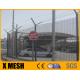 3.5mm Wire Anti Climb Mesh Fence 3.5m High Include Top Y Arm And Barbed Wire For Parking Lot