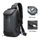 Factory new design usb men fashion travel waterproof portable men shoulder crossbody sling bag