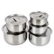 HOT SALE Kitchen 3 Pieces Stainless Steel Cookware Stock Pot Cooking Pot Sets