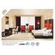 Commercial  Style Zebrano Veneer Finished Inn Black Wood Frame High End Bedroom Furniture