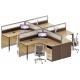 modern 4 seater office galss cubicle table furniture