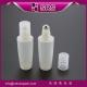 clear PET special style roller bottle with steel ball ,high quality white plastic bottle