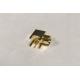 RF MCX Right Angle Female Connector Coaxial Au Plated Connector Soldering
