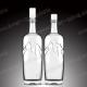 ODM Transparent 750ml Glass Liquor Bottles With Glass Top