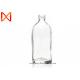 Flint Frosted Clear Empty Glass Containers High Thermal Tolerance For Vodka Wine Gin
