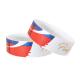 Custom Logo Tyvek Paper Wristbands For Access Control Sequential Numbering