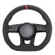 Custom Soft Suede Steering Wheel Cover for Audi A3 A5 RS3 RS5 S3 S4 S5 2017 2018 2019