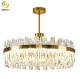 Dimmable Gold Round K9 Crystal Hanging Ceiling Light Modern Crystal Chandeliers