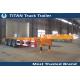 Multi axle 20 feet gooseneck tank container trailer chassis with Double brake chamber