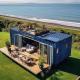 Detachable Container House With Steel Structure And Rock Wool Sandwich Panel For Bending Steel Plate