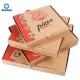 Flat Carton Pizza Folding Custom Food Packaging Boxes