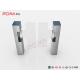 304 Stainless Steel Security Turnstile Entrance MCBF 3 Million Times Slim Waist Swing