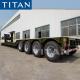 100-150 ton removable detachable gooseneck lowboy semi trailer