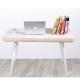 Plank White Wood Multifunction Computer Laptop Working Table 75cm