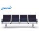 4 Seater Hospital Furniture Chairs Cold - Roll Steel Frame For Clinic