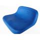 Simple Mounted Blue Plastic Sports Stadium Seats With Low Backrest