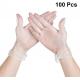 Transparent Disposable Medical Gloves , Clear Disposable Gloves PVC Material