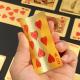 Customized Printed PVC Gold Foil Playing Poker Cards Waterproof Magic Card Playing Cards