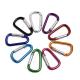 5cm D Shape Aluminum Round Carabiner Outdoor Spring Snap Hooks and Sturdy for Outdoor