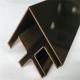 Mirror Finish Black Stainless Steel U Channel U Shape Profile Trim 201 304 316 for wall ceiling furniture decoration