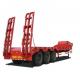 SINOTRUK HOWO 20 40FT 3Axle 50Ton Heavy Flat Bed Semi Trailer Adopt High Strength Steel Materia For Container Transport