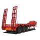 SINOTRUK HOWO 20 40FT 3Axle 50Ton Heavy Flat Bed Semi Trailer Adopt High Strength Steel Materia For Container Transport