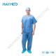 Short Sleeves SMS Nonwoven Disposable Scrub Suits