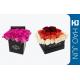 Rectangle Cardboard Flower Delivery Boxes For Florist , Screen / Offset Printing