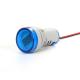 Small digital tube mini round led indicator ammeter digital indicator signal light ammeter tester measuring ampere meter