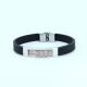Factory Direct Stainless Steel High Quality Silicone Bracelet Bangle LBI51